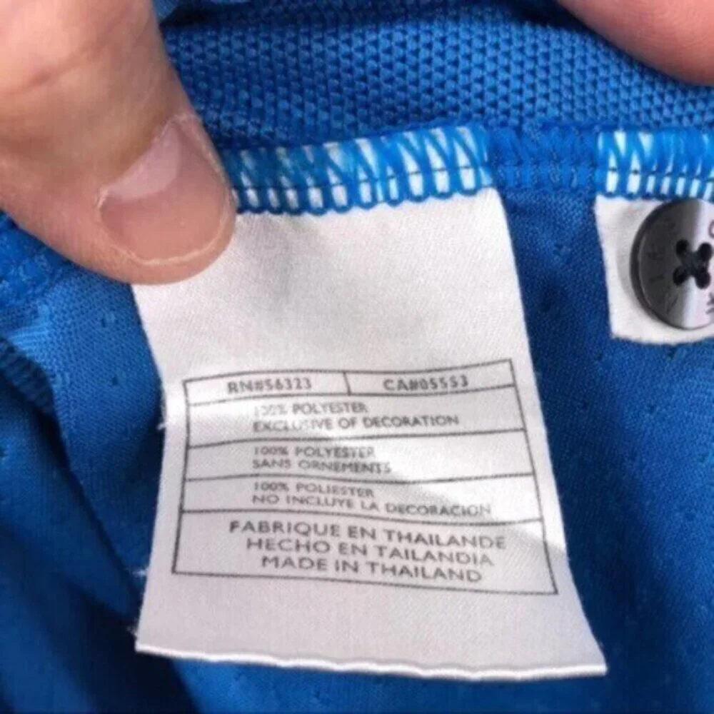 Nike | Dri-Fit Blue Two Button Placket Golf Shirt Size XL